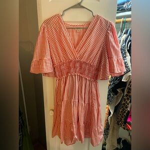 Red Gingham Max Studio Dress
